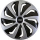 Versaco Car Hubcap Set Wind Sb Cbx with Ford Emblem 15" 4pcs Silver