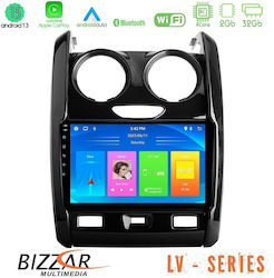 Bizzar Lv Series Ηχοσύστημα Αυτοκινήτου για Dacia Duster 2014-2018 (Bluetooth/USB/WiFi/GPS/Android-Auto) με Οθόνη Αφής 9"