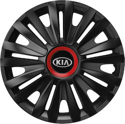 Versaco Τάσια Royal Rr 14" με Σήμα Kia 4τμχ Μαύρο TA-00102160