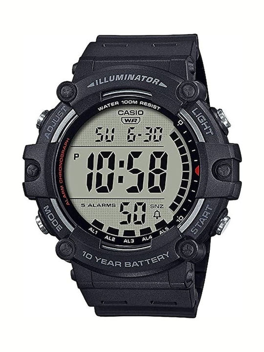 Casio Collection Часовник с Батерия с Каучукова Каишка