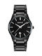 Giewont Herrenuhr Batterie mit Schwarz Metallarmband