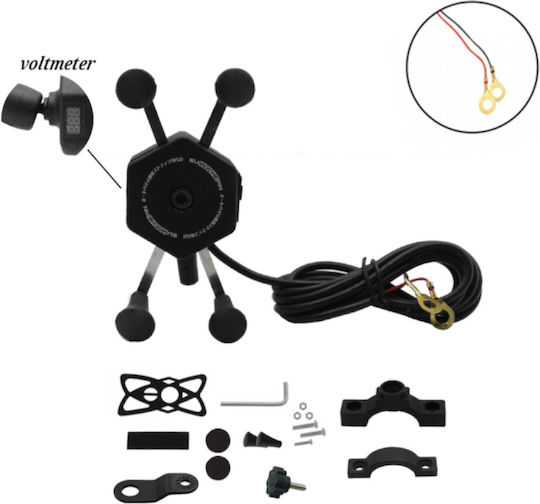 Mount Phone Motorcycle with Adjustable Arm for Steering Wheel