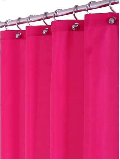 Casetti Duschvorhang Stoff 240x200cm Fuchsia