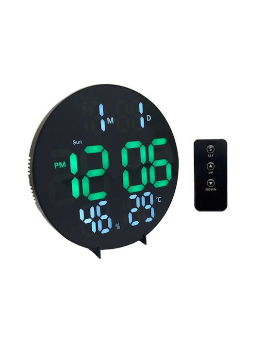 Led Tabletop Digital Clock Black 46206989