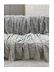 Linea Home Rossa Αντιολισθητικό Ριχτάρι Διθέσιου Καναπέ Γούνινο 180x240εκ. Γκρί LH2021867-2