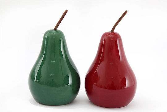 Atmosphera Decorative Pear made of Ceramic Material 9x16.5cm 1pcs