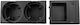 BMW Car Cup Holder 2 Positions for Console in Black Color
