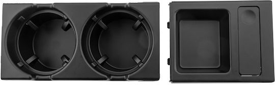 BMW Car Cup Holder 2 Positions for Console in Black Color