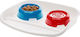 Ferplast Plastic Bowl Food for Dog & Cat with Base 2x 600ml in Red Color