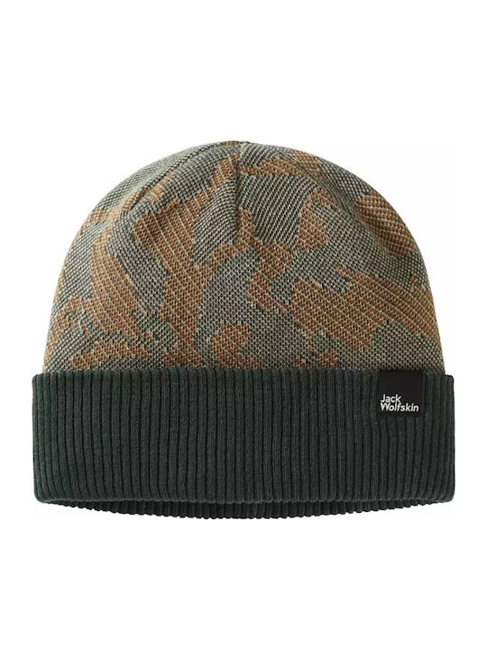 Beanie Unisex Σκούφος Πλεκτός σε Πράσινο χρώμα