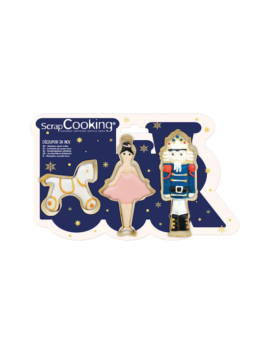 Scrap Cooking Χριστουγεννιάτικη Φόρμα Γλυκών Καρυοθραύστες Ύψους 2.6εκ.