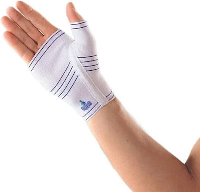 Oppo 2084 Elastice Wrist Brace with Thumb Support Right White 2084