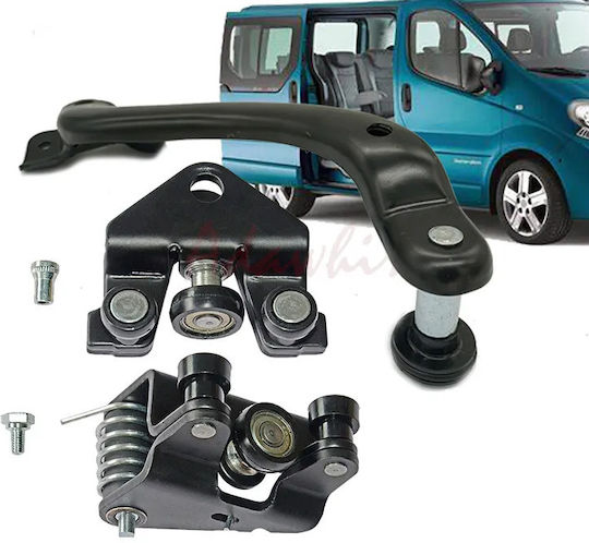 Μπάρες Οροφής Μεταλλικές για Opel Vivaro Renault Trafic Nissan Primastar (Σετ με πόδια) Ασημί