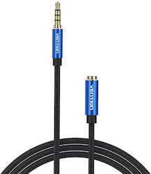 Vention TRRS 3.5mm male - 3.5mm female Cable Blue 5m