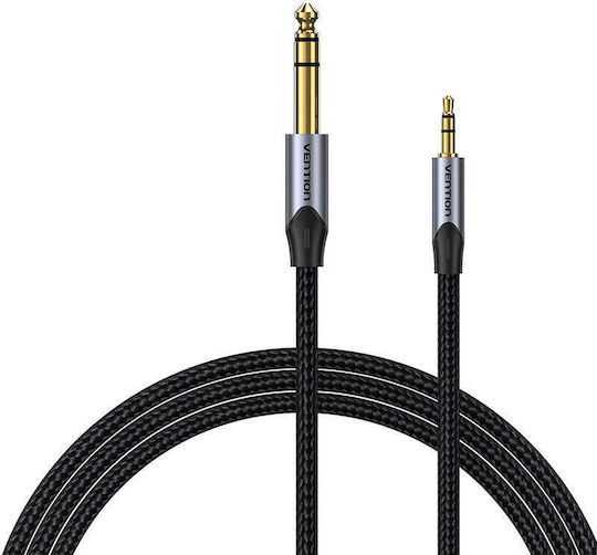 Vention 3.5mm Jack Cable 3.5mm Male - 3.5mm Male Gray 0.5m BAUHD
