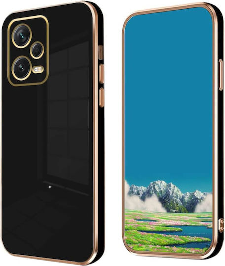 Bodycell Plated Back Cover Σιλικόνης με Λουράκι Χρυσό (Xiaomi Note 12 5G)