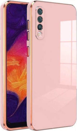 Bodycell Plated Задна корица Силикон с Каишка Златист (Galaxy A70)