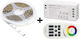 123led LED Strip 12V RGB Light 1m with Remote Control