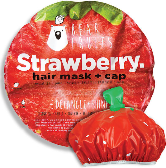 Bear Fruits Strawberry Μάσκα Μαλλιών για Επανόρθωση 20ml