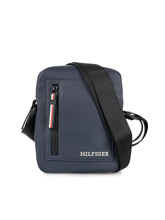 Tommy Hilfiger Th Pique Mini Geantă pentru bărbați Umăr / Crossbody Albastră