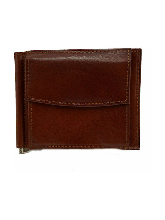 Mybag Men's Leather Money Clip Tabac Brown