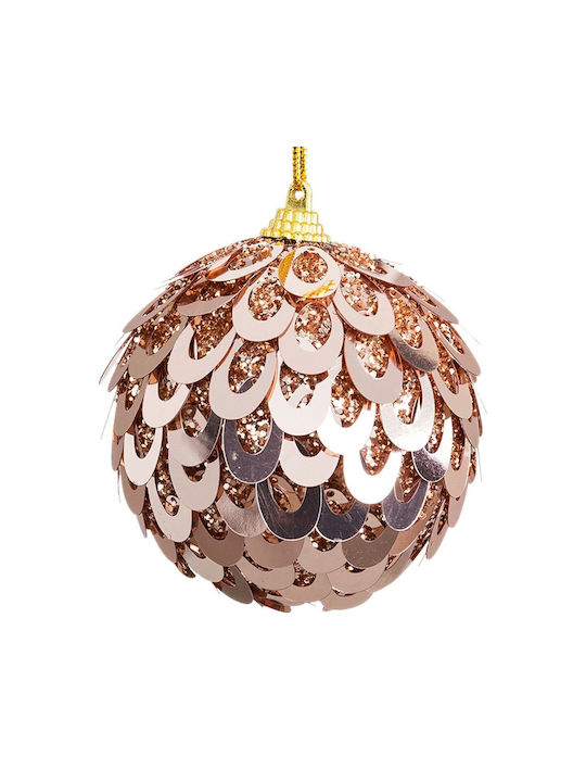 BigBuy Weihnachtshänger Kugel Ornament Plastik 6cm