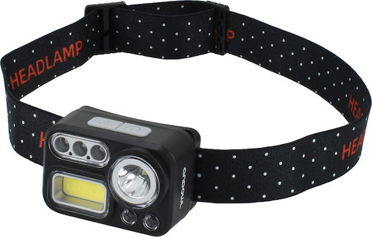 Andowl Rechargeable Headlamp LED with Maximum Brightness 750lm Black
