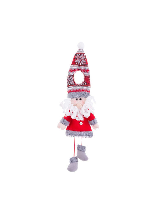 BigBuy Weihnachtshänger Haus Stoff Mehrfarbig S8803851