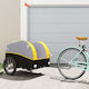 Vidaxl Bicycle Trailer Black Yellow 45 Kilograms Iron