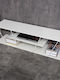 TV Stand Wooden Tars Grey / White L120xW30xH33cm