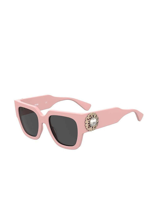 Moschino Sonnenbrillen mit Rosa Rahmen und Gray Linse MOS153/S 35J/IR