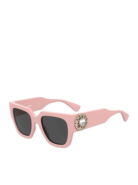 Moschino Women's Sunglasses with Pink Plastic F...