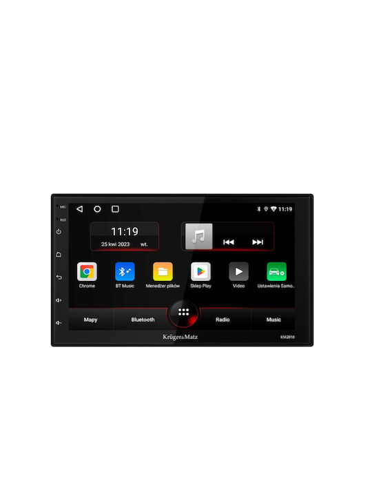 Kruger & Matz Автомобилна Аудио Система 2DIN (Блутут/USB/WiFi/GPS/Apple-Carplay/Android-Auto) с Тъчскрийн 7"