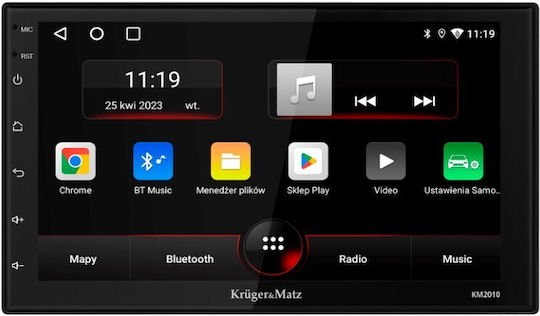 Kruger & Matz Ηχοσύστημα Αυτοκινήτου 2DIN (Bluetooth/USB/WiFi/GPS/Apple-Carplay/Android-Auto) με Οθόνη Αφής 7"