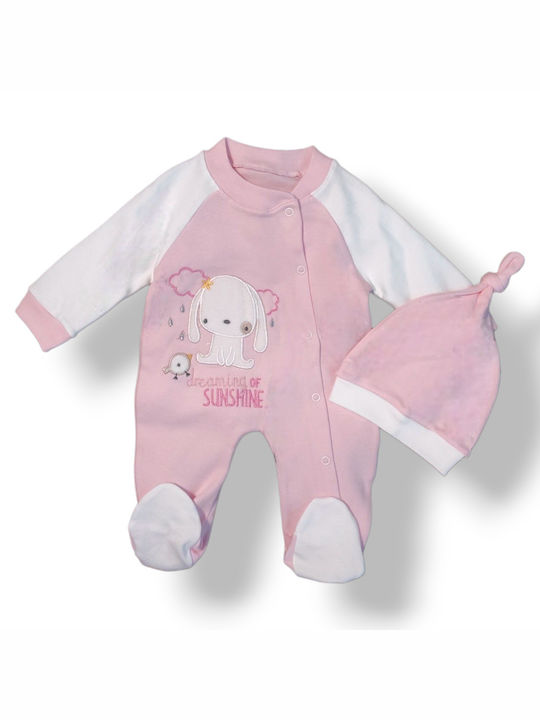 Babydom Baby Bodysuit Set Rose