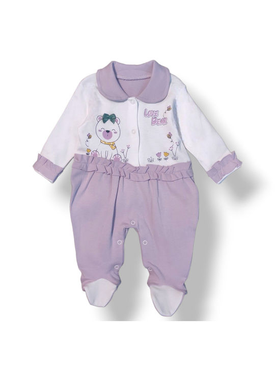 Babydom Set Baby Strampler LILA