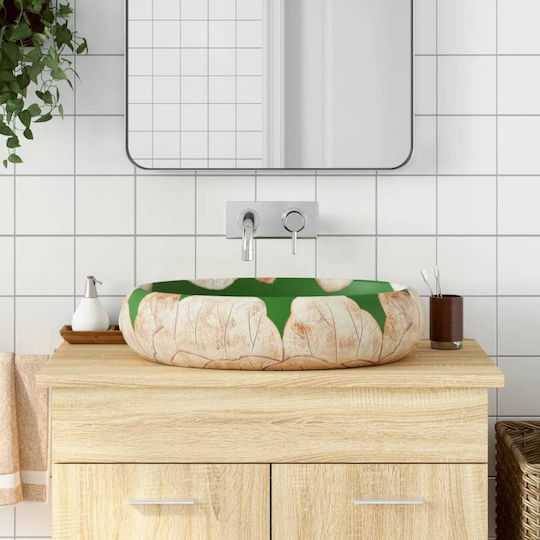 vidaXL Επικαθήμενος Νιπτήρας Κεραμικός 59x40x15cm
