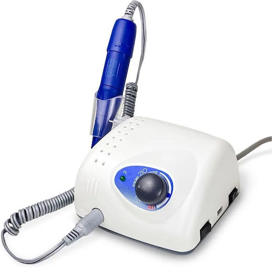 ST-210 Τροχός Νυχιών Ρεύματος 65W Λευκός 40000 Στροφών με Πεντάλ