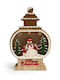 +Efo Christmas Wood Lantern 17x11cm