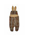 Bebecix Winter Schlafsack mit Füßen LEOPARD COFFEE