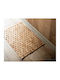 Andrea House Non-Slip Bath Mat Wooden BA73007 Coffee 40x60cm
