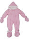 Kamtex Baby Baby-Ausgehstrampler Langärmliges Rosa