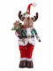 BigBuy Christmas Metallic Figure Reindeer 102x30x20cm.