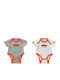 KTM Mâneca scurta WHITE/ORANGE & GREY/ORANGE 2buc