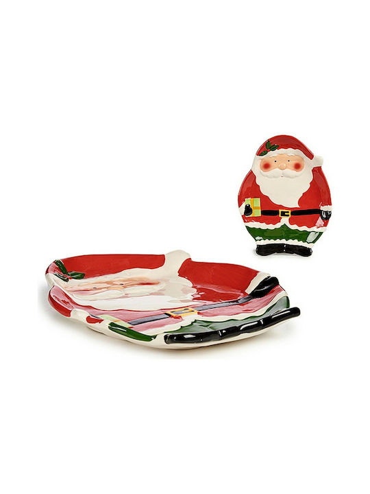 Krist+ Christmas Platter Ceramic Red L25xW20xH25xD2cm 1pcs