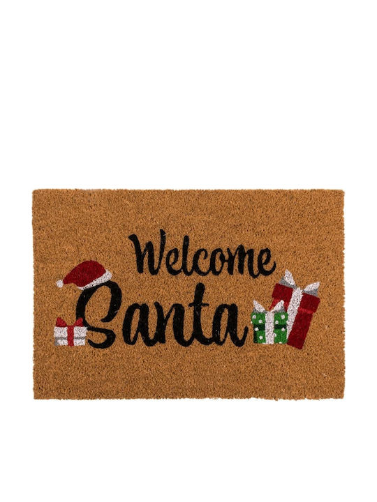 Out of the Blue Out of the Blue Entrance Doormat Welcome Santa Blue 40x60cm