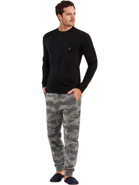 Nautica Men's Winter Pajamas Set Colorful