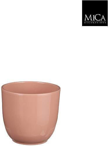 Mica Ghiveci Ceramică Roz 12x12x11εκ.