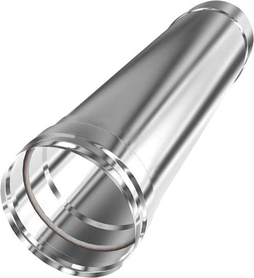 Inox Shell Καμινάδα Καπνοδόχου Inox 250mm Ασημί