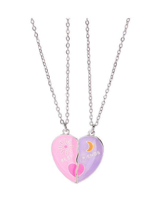 Tatu Moyo Silver Chain Kids Necklaces Heart SJ2306282192678353